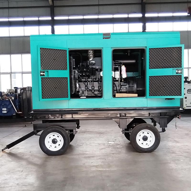 康明斯地柴油电发电机组150KW移动拖车电机组工BC-150GF发发备用