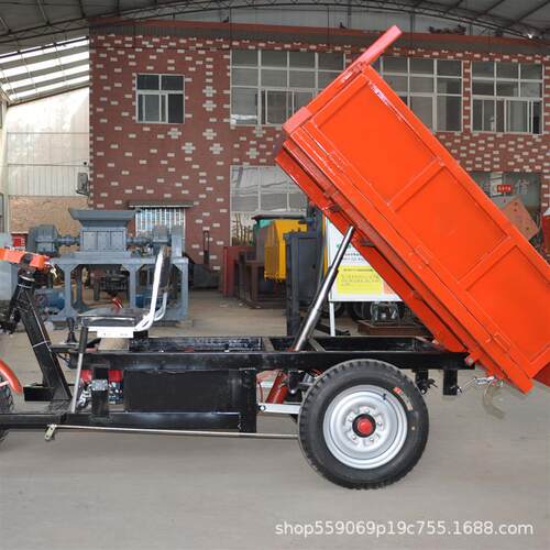 拉货运货48V电动三开门自卸车 拉砖搬运型电三轮翻斗运输车