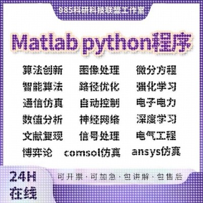 matlab路径规画遗传算法多目标优化代编BP神经网络深度机器学习代