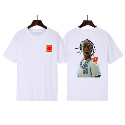 跨境棉短袖新款TRAVISSCOTTCac