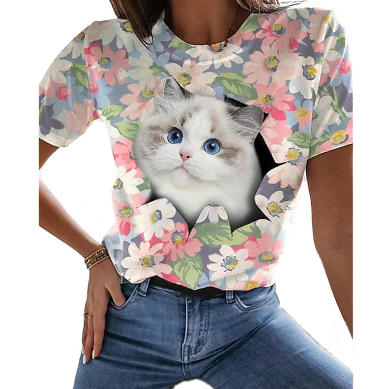可爱猫猫跨境动物系列数码3D印