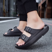 大码 46L增高一字凉拖鞋 拖鞋 网红沙滩鞋 情侣外穿 男45室外夏季 新品