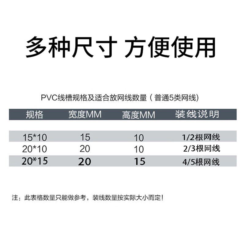 极速网线家用走电k线PVC收纳盒明装隐形线管塑料免钉明线装饰线槽