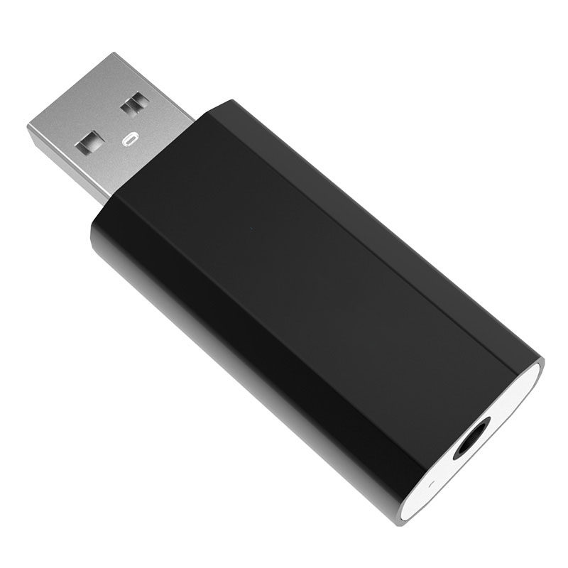 极速USB解码器 3.5耳机孔电脑声卡转换器 N外置音频输入接口录音