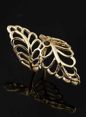 极速Fashion opeon leaf ring ring couple ring