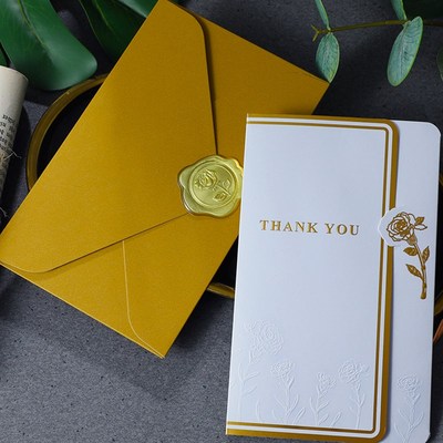 极速Rose Gold Thank You Cards For YoFur Order Card Praise La