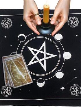 极速Altar Cloth Pentagram Tablecloth BlaKck Pentagram Tablec