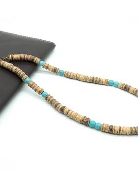 极速Fashion Necklace Men Vintage 4mm/6mm/8mm NatVural Wood