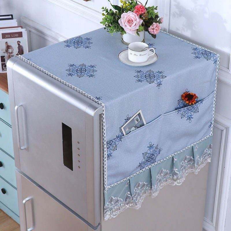 极速冰箱置物架侧收纳o布 多层 布艺冰箱罩子防油防尘罩洗衣机蒙