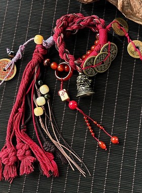 极速山鬼花钱手錬李n火旺印象手錬情人节礼物女新中式铃铛手串百