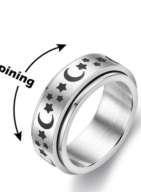 极速Anxiety Ringl Figet Spinner Rings For Women & Men Stainl