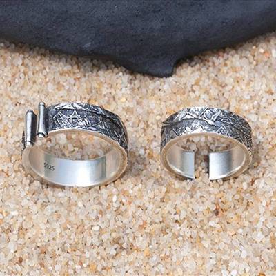 极速Handmade Retro Open Ring for Men WomeLn Couple Rings jew