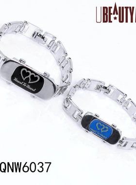 极速韩版手錬合金k链条情人节手饰心连心相牵手闺蜜情侣手錬个性