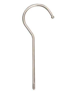 极速服装店衣架钩子配件挂勾加长金属银黑色实P木塑料通用裤夹扁