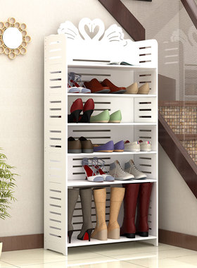极速白色鞋架多层置物架可调w节层高省空间宿舍门口可放靴子经济