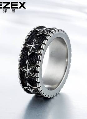 极速-R0259-NK02 Vintage  Titanium SteelJ Mens Personality R