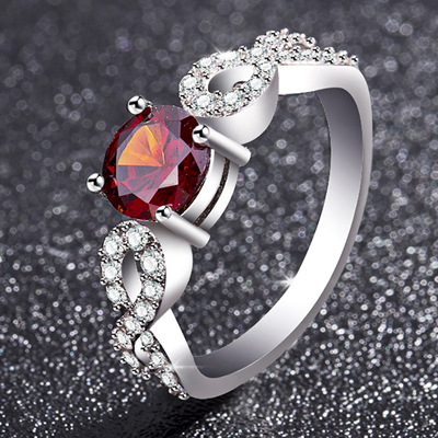 极速cate Interwoven Zircon Engagement RJing Elegant Womens