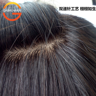 极速夏季 仿真头皮女短Q发 直发 妈妈假发 全手织真发中老年人假发