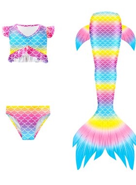 极速2022ghnatygren Child Mermaid Tail SwKimsuit Mermaid Swim
