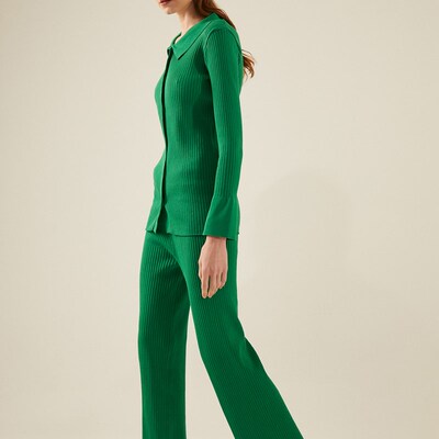 极速Sweater Solild Color Suits Women Matching Sets Oversize