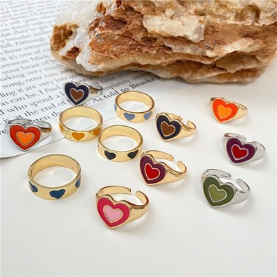 极速Korean Style Blue Purple Rings fGor Women Punk ndy Vinta