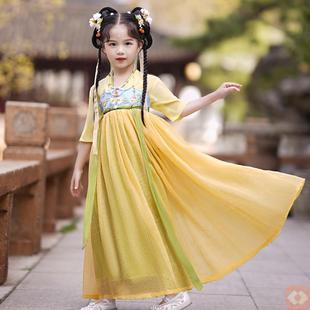 极速六一节目服装胭脂妆s儿童舞衣古风洋装女童汉服裙夏幼儿园女