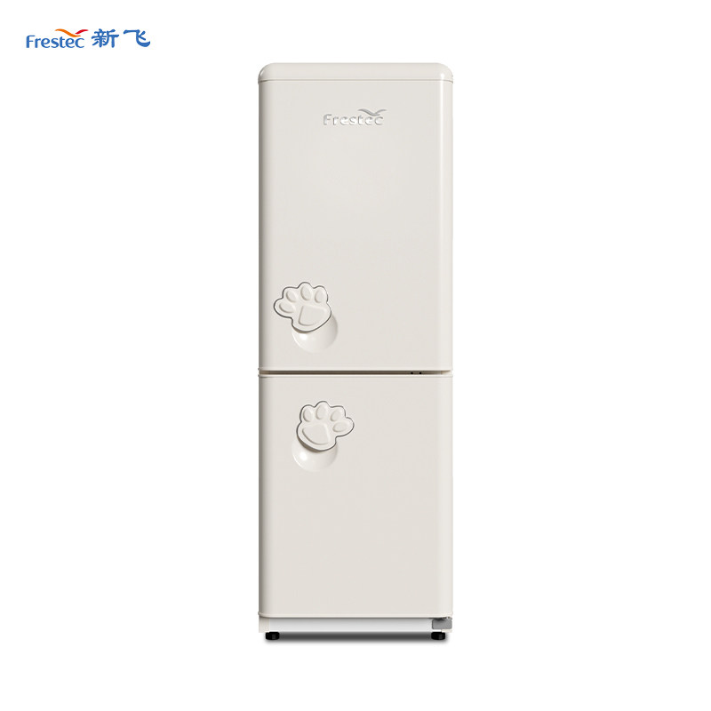 Frestec/新飞 BCD-160K2CT-X复古家用租房小型双开门两门电冰箱