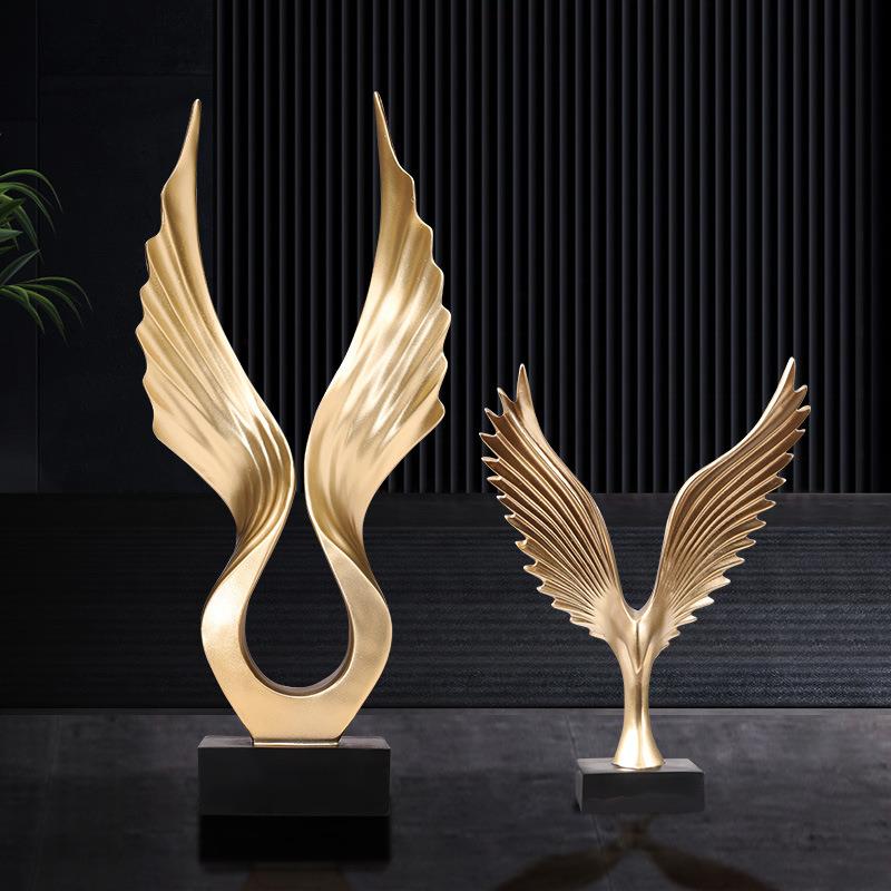 大鹏展翅轻奢摆件家居软装饰品客厅酒柜办公室桌面高端大气上档次