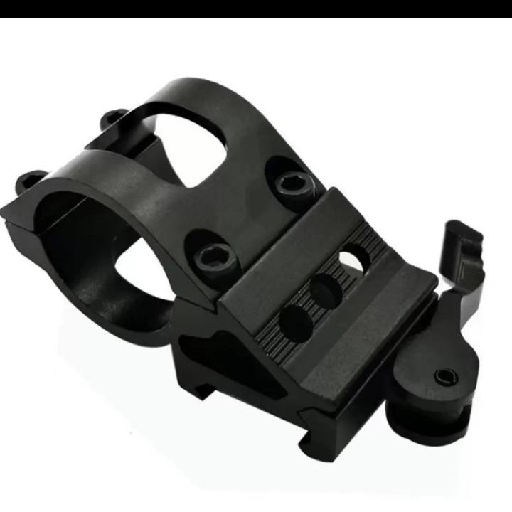 工厂跨境电商25.4快拆歪脖子T2008管夹万能夹手电筒支