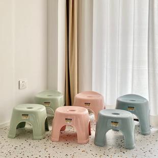 小板凳加厚塑料小凳子家用客厅卫生间凳子洗澡凳儿童小矮凳子 日式