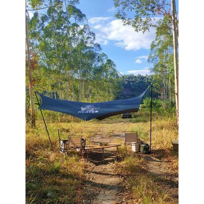 八角蝶形遮阳露营黑胶天幕帐篷户外海边钓鱼超大防晒野营沙滩野餐