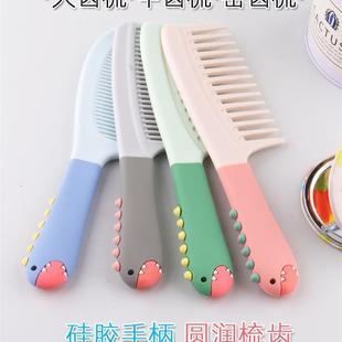 熟胶 大号梳子女生加厚梳头家用中齿软塑料木梳可挂防静电长发韩版