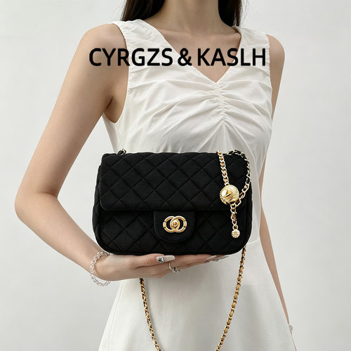CYRGZS&KASLH小香风丝绒链条包