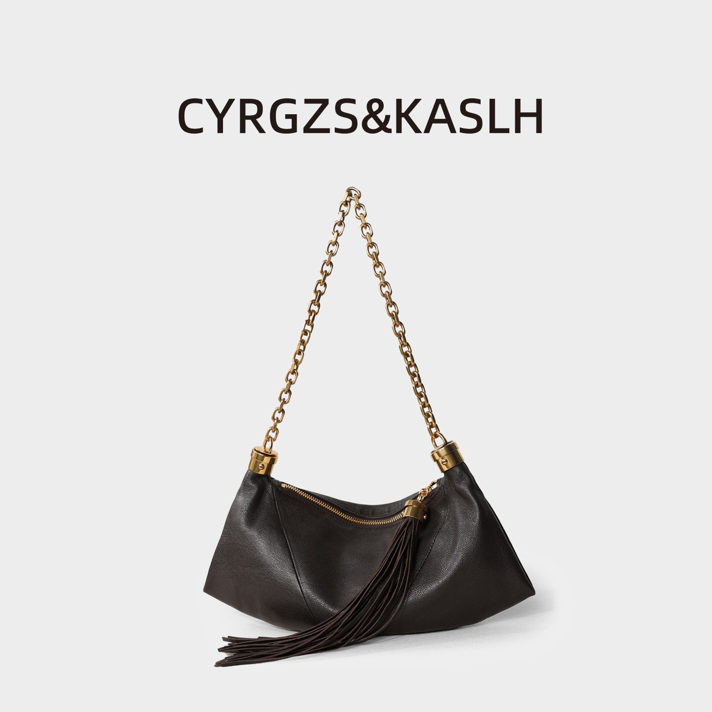 CYRGZS&KASLH头层牛皮链条单肩包