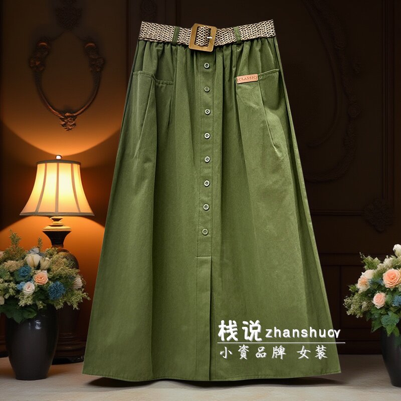休闲百搭工装裙半身裙