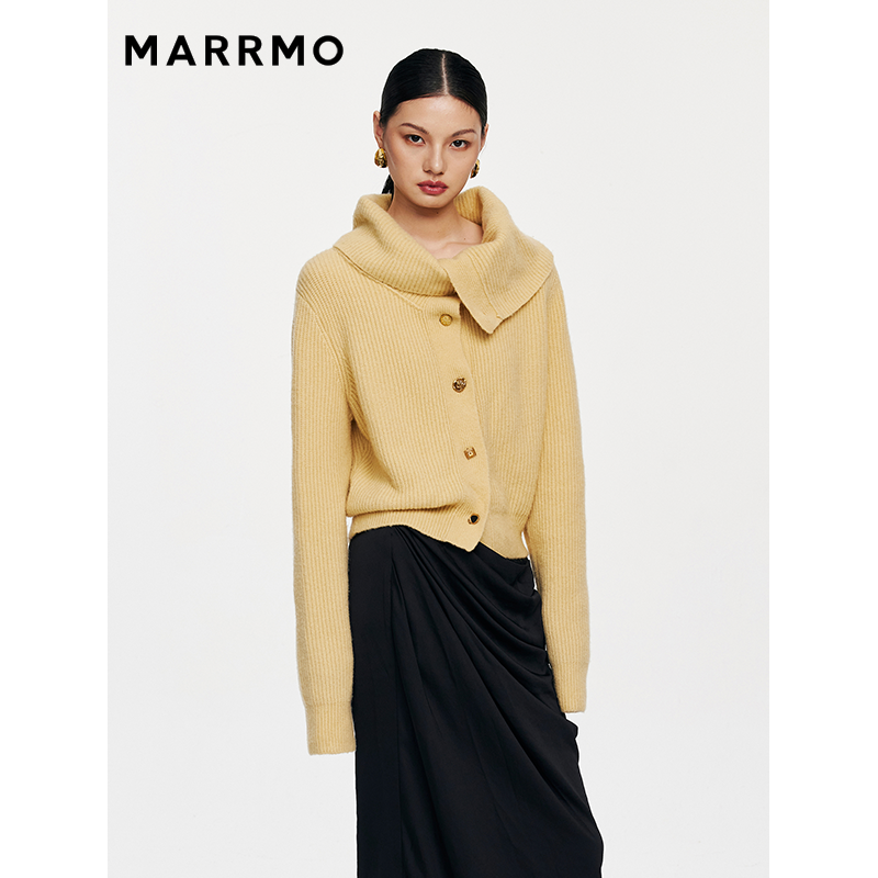 两穿式羊驼毛羊毛开衫