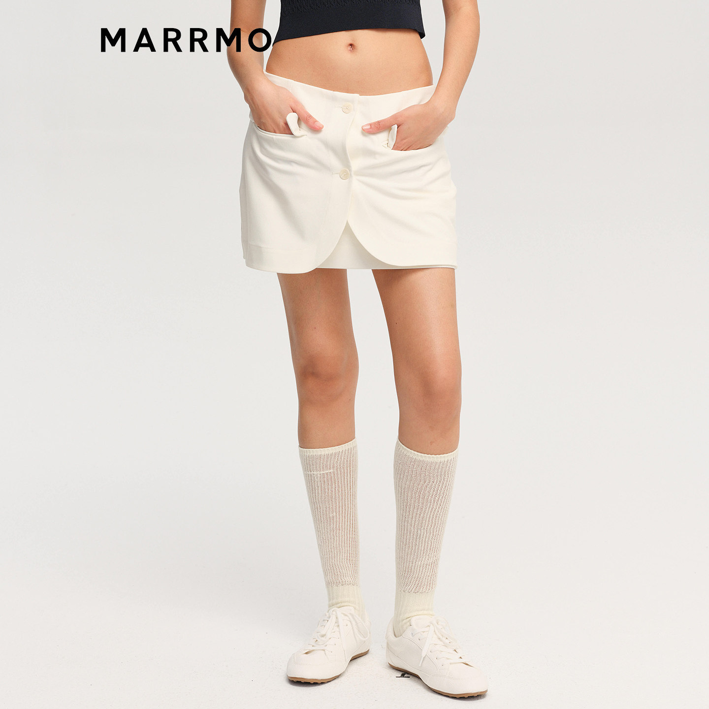 MARRMO/马髦2026春季新款时髦精致实穿解构式修饰腿型双层裙短裤,女装/女士精品,短裤,淘宝优惠券,粉丝福利购,淘宝优惠卷