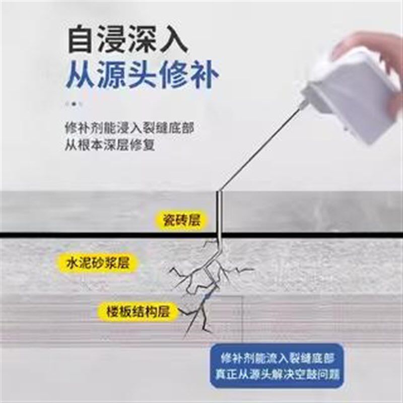 瓷砖空鼓专用胶注射灌缝强力黏合剂渗透修补剂墙面地面地砖起翘胶