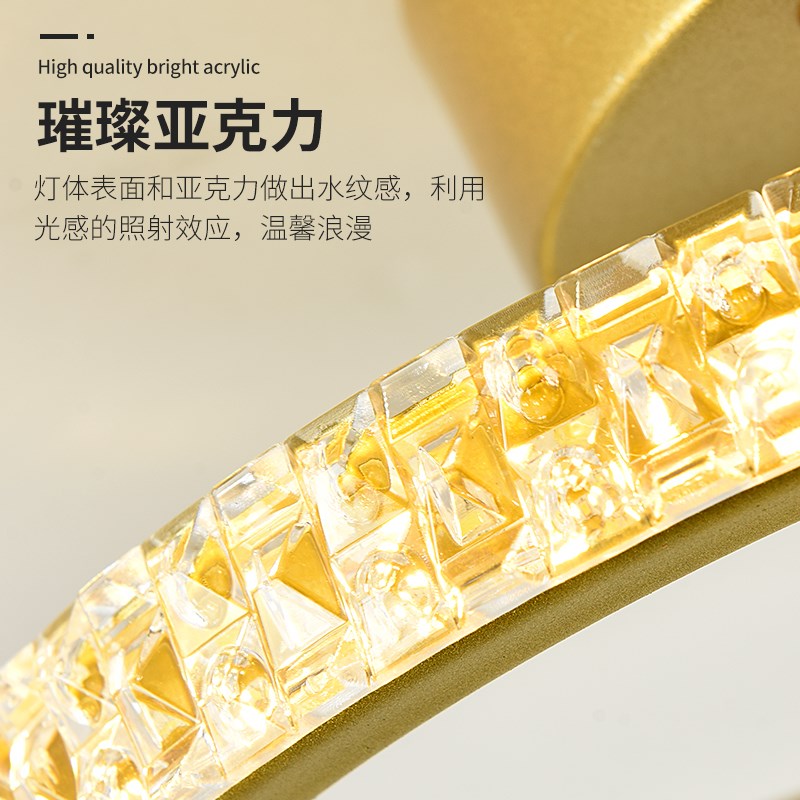 北欧金色过道灯走廊小灯简约现代创意艺术进门入户玄关阳台吸顶灯