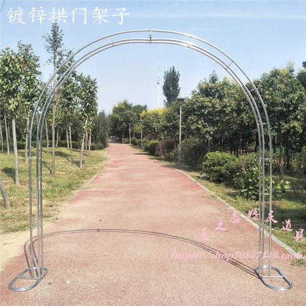 包邮婚庆道具路引婚庆心形拱门架子幸福门架子绢花拱门架子花门