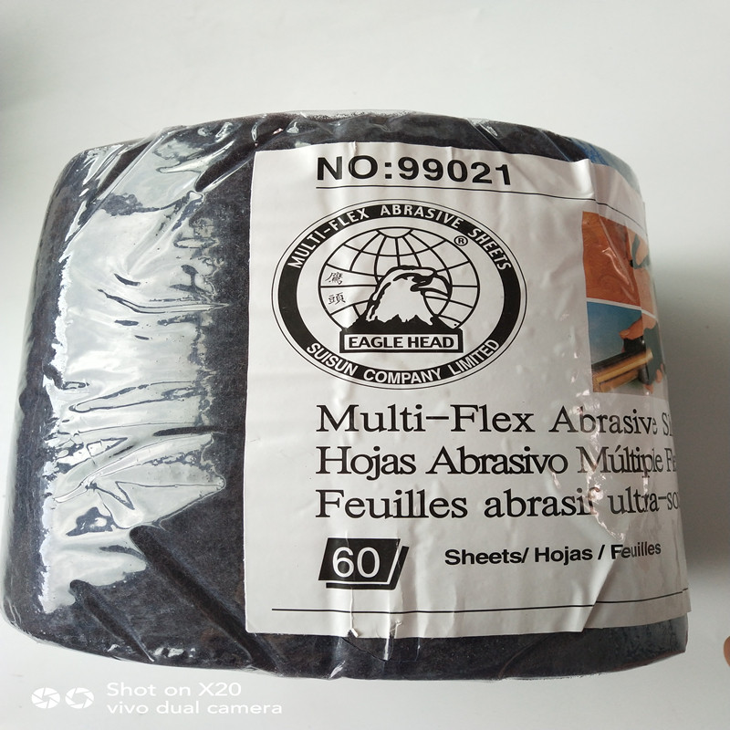 粗钢砂鹰头百洁布线条砂工业尼龙布除毛刺转印洗门红木抛光打磨片