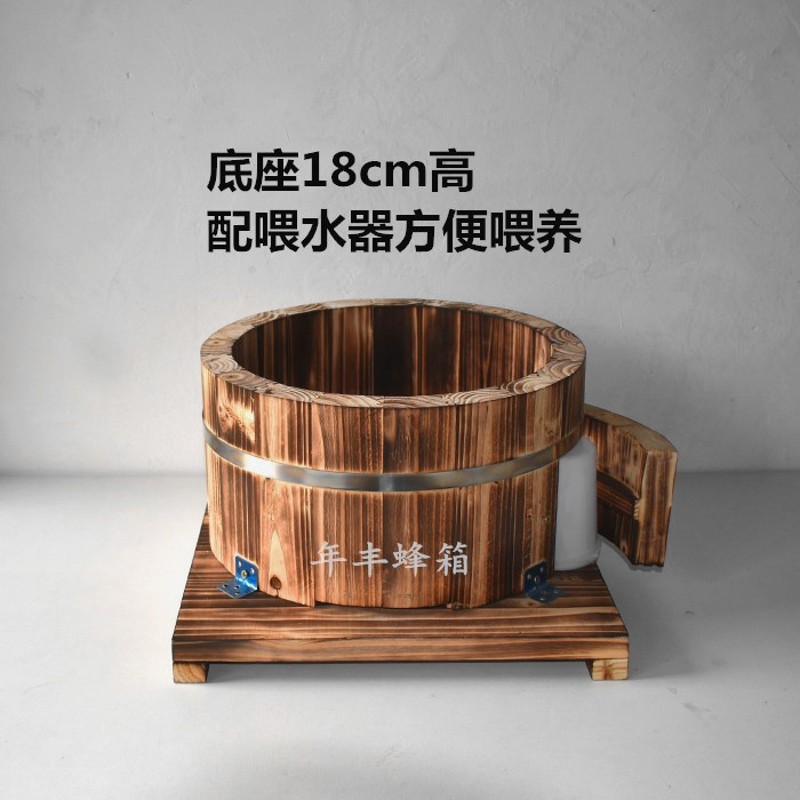 圆桶蜂箱格子蜂箱多层蜂箱加厚土养蜂箱木制蜂箱诱蜂箱多功能蜂箱