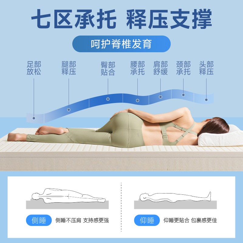 泰国乳胶床垫记忆棉学生正品天然橡胶薄垫子家用宿舍榻榻米硅胶
