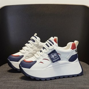 坤元百货商铺明星网红老爹鞋女鞋增高软皮高筒休闲时尚百搭运动鞋