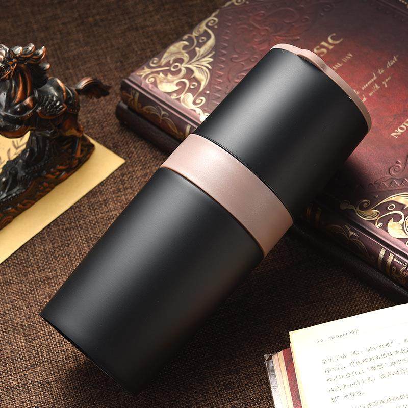 创意便携实用多功能咖啡研磨机不锈钢保温杯手动多功能咖啡研磨器