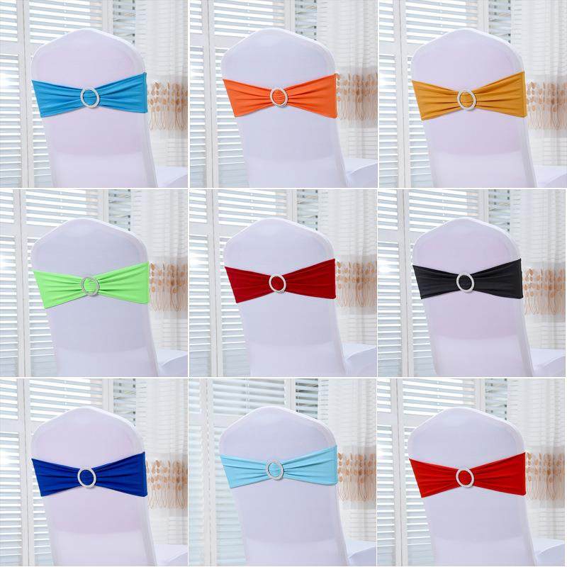 弹力装饰椅背花钻扣绑带 酒店婚庆靠椅钻扣绑带桌椅椅套套件