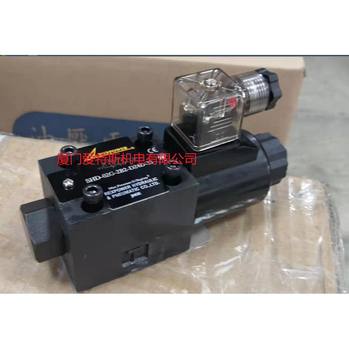 湾锐力REX3P-OWER二位台四通电磁阀SHD-02G-2SPIB2D24D-3库存现货