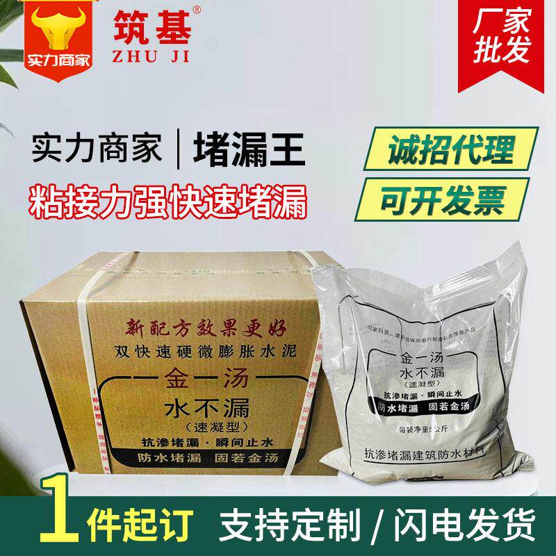 金汤水不漏堵漏王定制速凝型堵漏剂家用防水快速水管水泥堵漏防水
