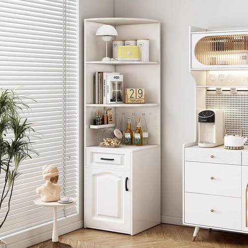翔沛转角边柜墙角柜储物柜书柜餐厅角落柜客厅三角收纳柜角柜