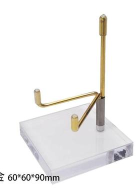 6cm亚克力指南针透明矿标架 水晶矿标底座展示架 画架创意底座